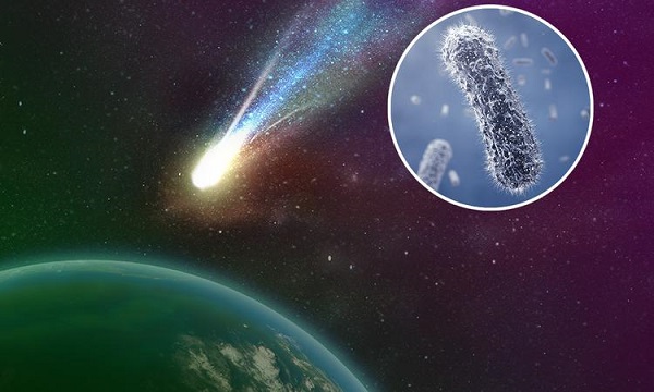 Panspermia teorisine göre, yaşam Dünya'ya kuyruklu yıldızlarla gelmiş olabilir.