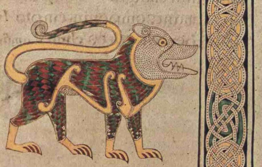 lion from the book of durrow