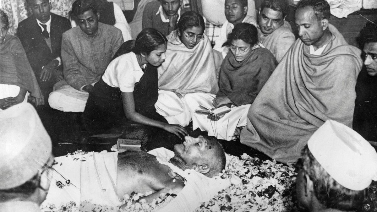 Gandhi'nin ölümü gandinin ölümü gandinin naaşı