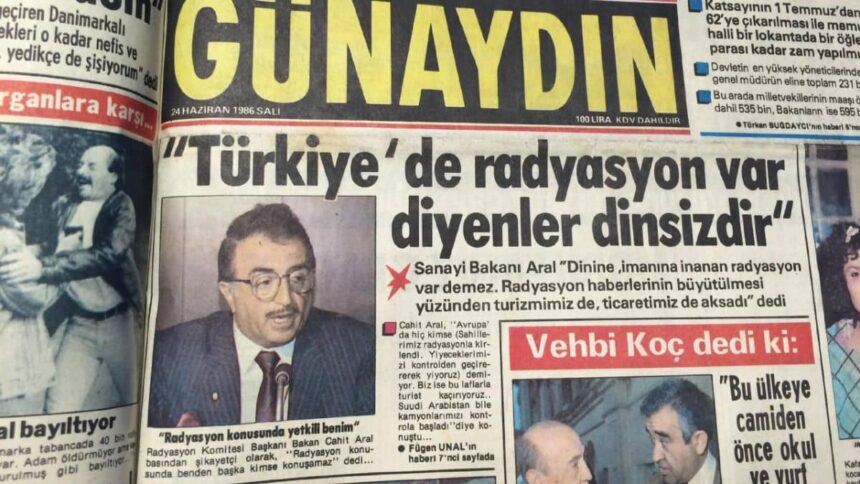 türkiyede radyasyon çernobil