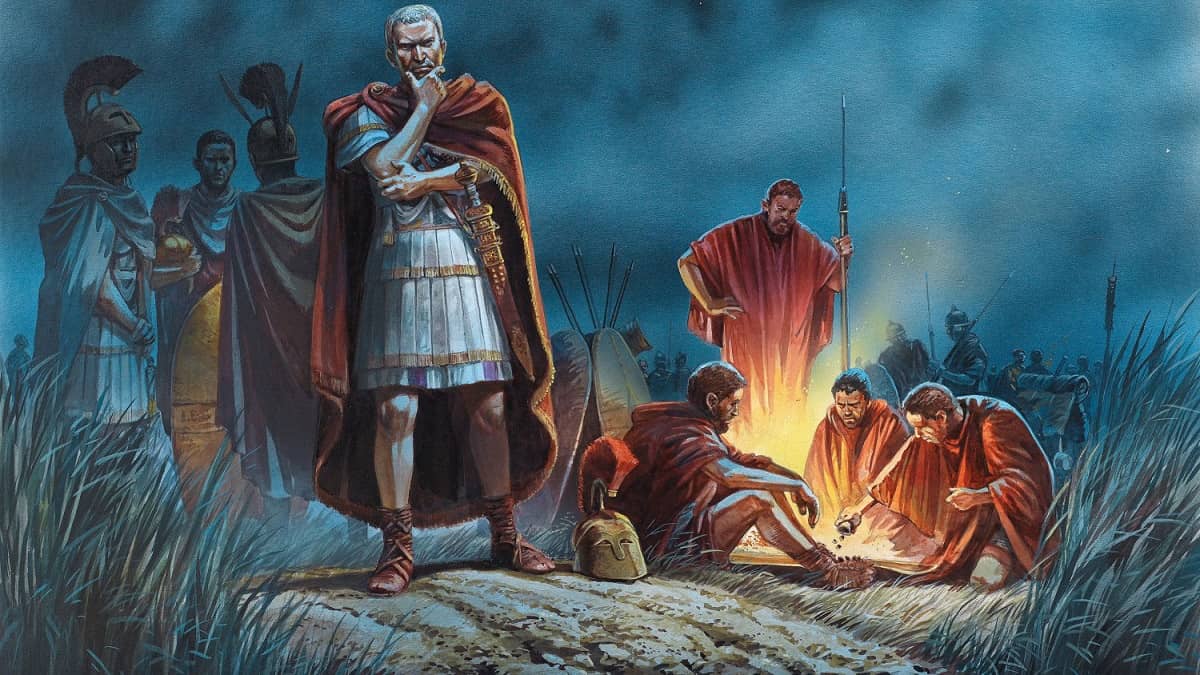 Julius Caesar Crosses the Rubicon / Avrupa tarihinde önemli olaylar / MÖ 10000 - MÖ 1 yılları