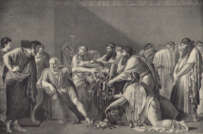 Artaxerxes'in armağanlarını reddeden Hipokrat