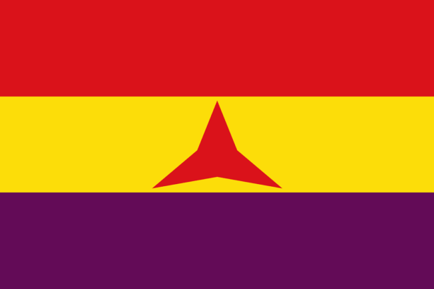 Uluslararası Tugaylar / Flag of the international brigade during the Spanish civil war