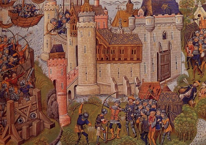 Yüzyıl Savaşları / Siege of Mortagne near Bordeaux in 1377