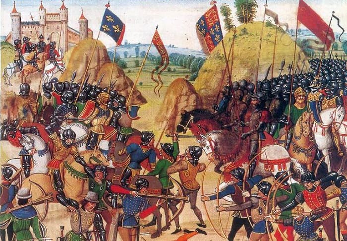 İngilizlerin uzun menzilli okları (Longbow), ortaçağ savaşları için yıkıcı bir silahtı ve 13. ve 17. yüzyıllar arasında yoğun bir şekilde kullanıldı