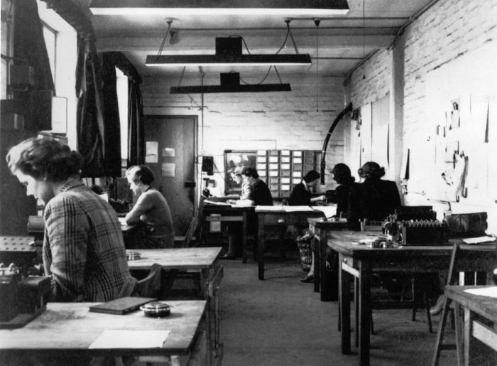 Bletchley Park'taki Hut 6 makine odası. Burası İngilizlerin, Alman ordu ve hava kuvvetlerinin Enigma şifresinin çözümü ile uğraştığı yerdi
