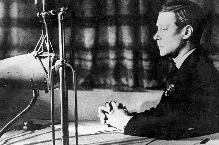 1936'da VIII. Edward'ın tahttan çekilme konuşması radyo