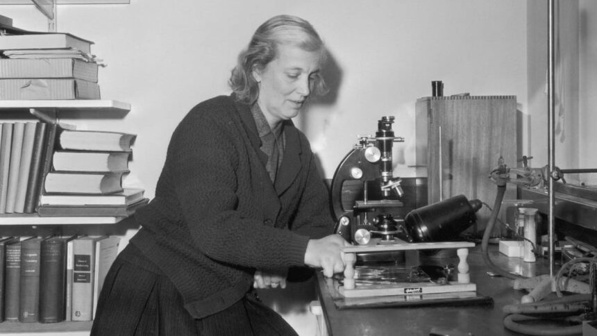 cropped Dorothy Hodgkin laboratory 1964 min