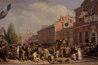 cropped Election Day 1815 by John Lewis Krimmel min