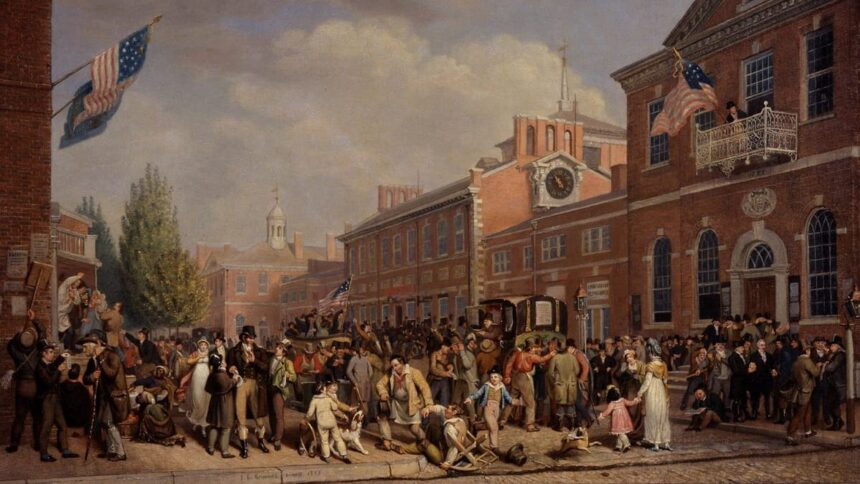 cropped Election Day 1815 by John Lewis Krimmel min