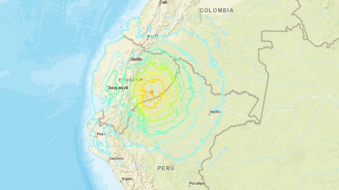 1906 Ekvador sahil depremi - Büyüklük 8,8