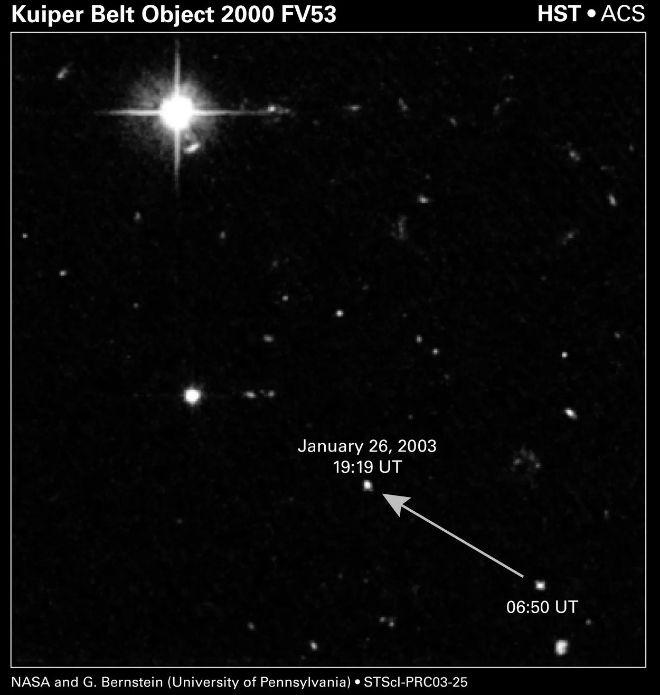 Kuiper Kuşağı nesnesi 2000 FV53, Hubble Uzay Teleskobu tarafından tespit edildi