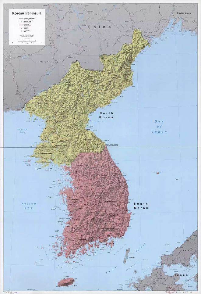 38. paralelde bölünen Kuzey ve Güney Kore