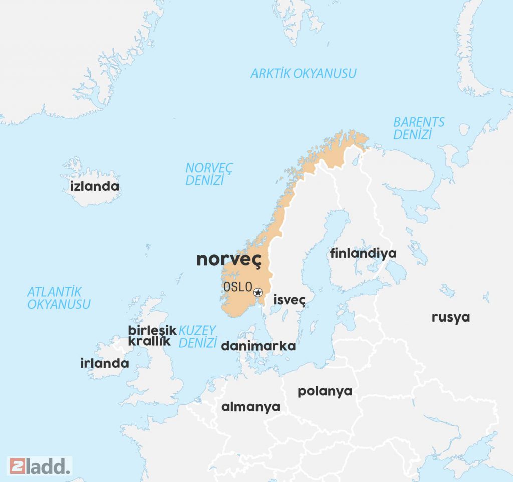 Norveç dünya haritası