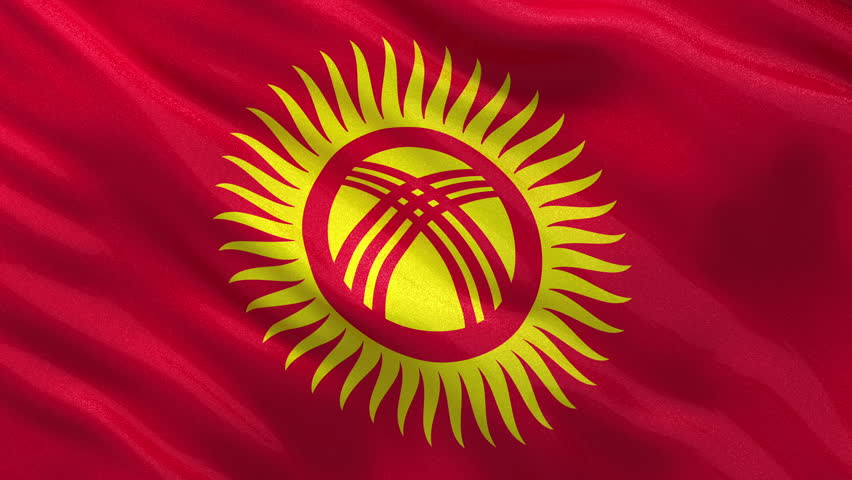 Kırgızistan bayrağında Güneş'in kırk ışını kırk Kırgız kabilesini gösterir