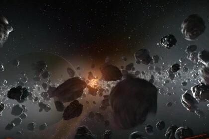 asteroitler uzay boşluğunda