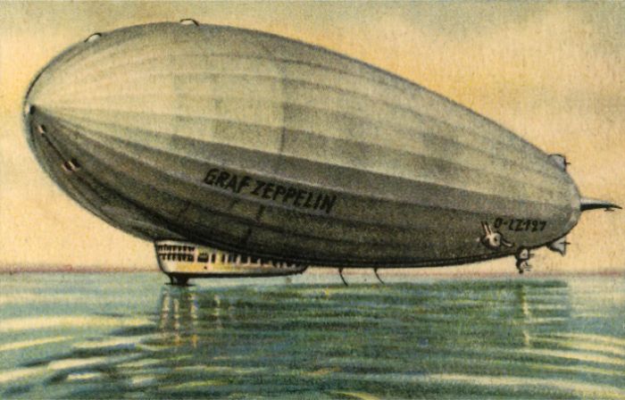 Alman yapımı 'Graf Zeppelin' ilk iskeletli hava gemisi yani gerçek zeplin