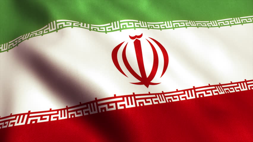 1980'de kabul edilen İran bayrağında yeşil İslamı, beyaz barışı, Persçe yazılar Allah-u Ekber'i, ortadaki amblem eski bayraktaki Güneş'i simgeliyor