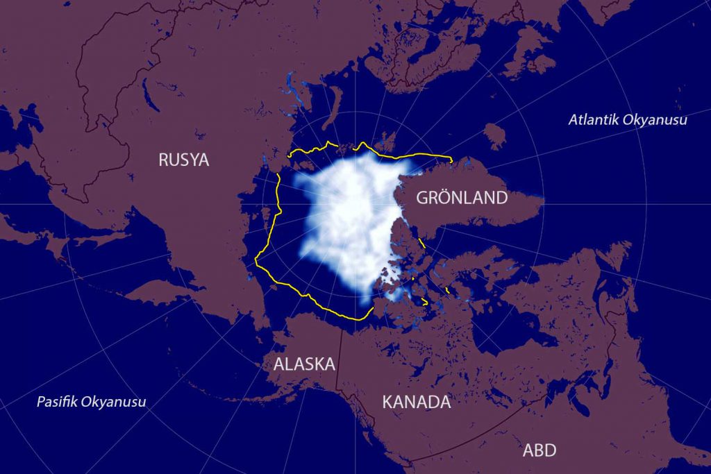 Kuzey Kutbu haritası