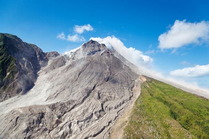 Soufriere Tepeleri - Kitle imhaya neden olan volkan