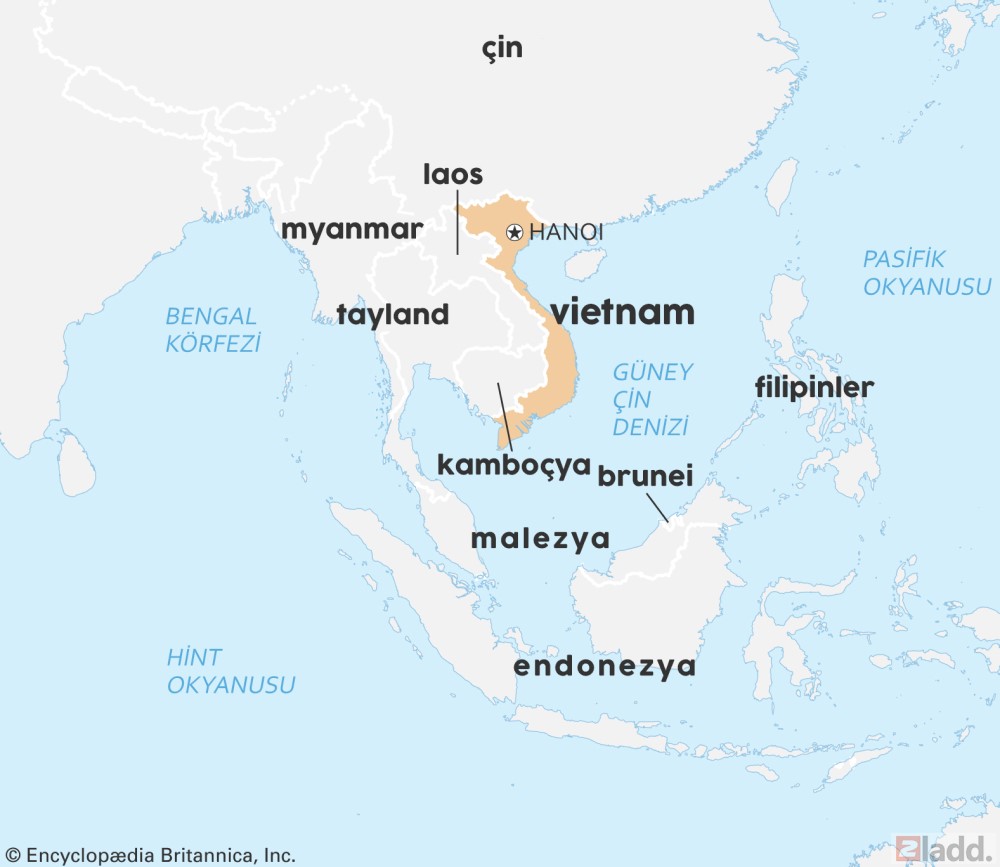Vietnam dünya haritası
