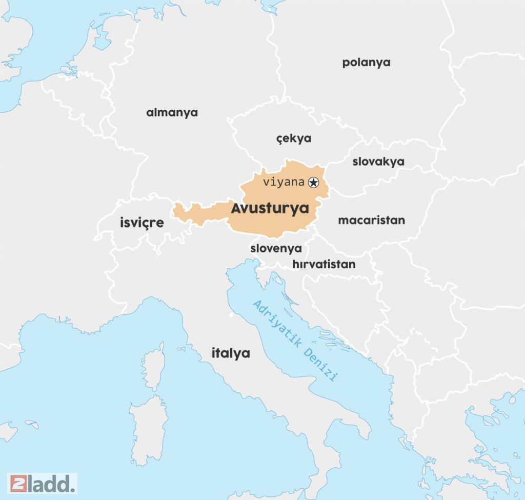 Avusturya dünya haritası