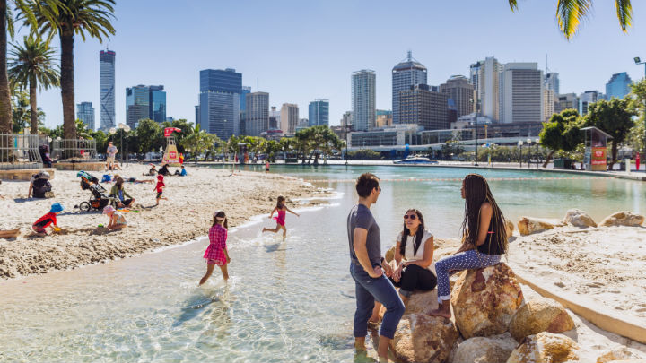 Avustralya'da şehir sahili