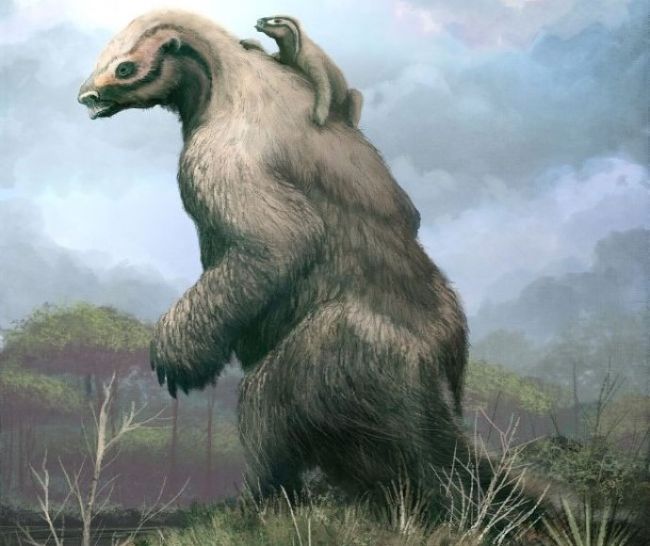 devasa tarih öncesi hayvan Megatherium