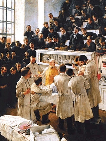Avustralyalı cerrah Theodor Billroth XIX. yüzyıl sonlarında antiseptik tekniklerin öncülerinden biriydi