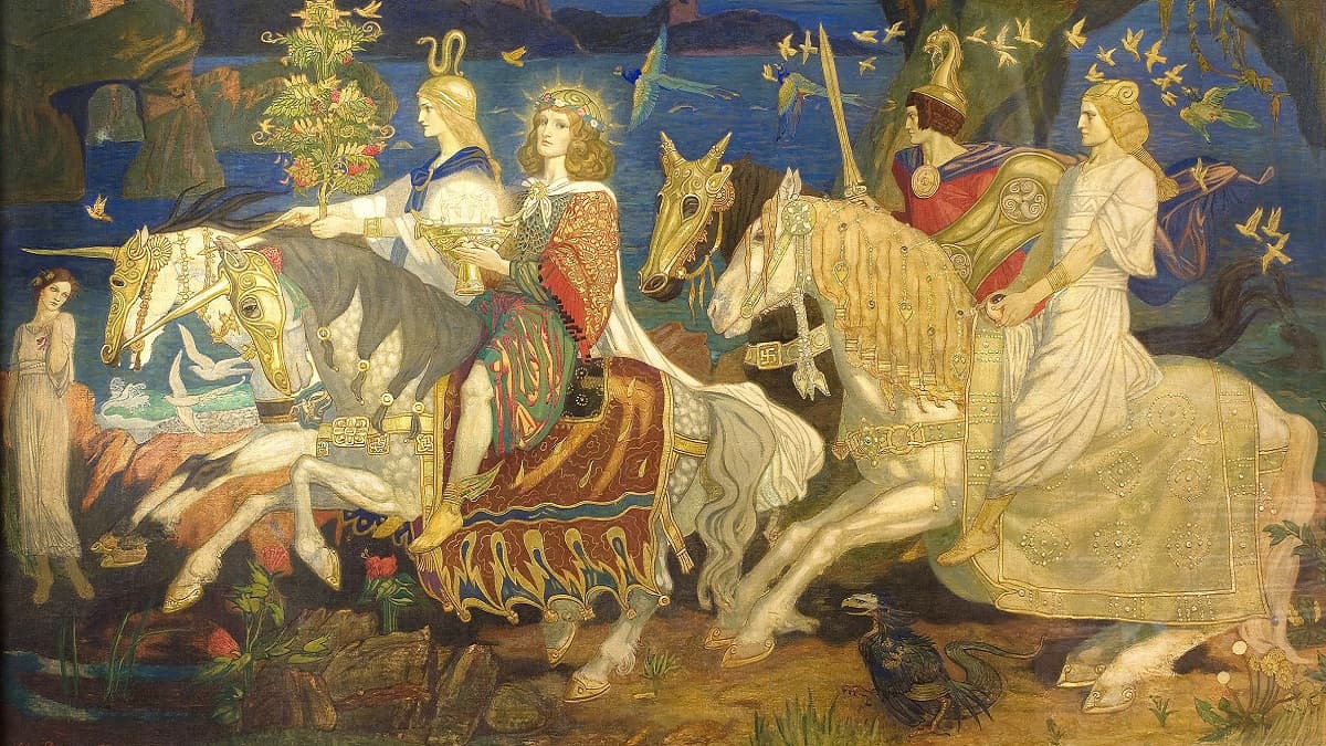 The Riders of the Sidhe, by John Duncan, The Tuatha Dé Danaan