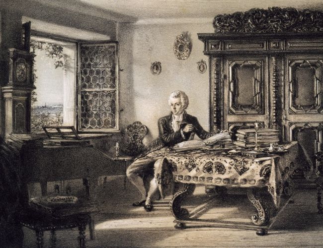 Amadeus Mozart (1756-1791) Kahlenberg, Viyana'da çalışırken
