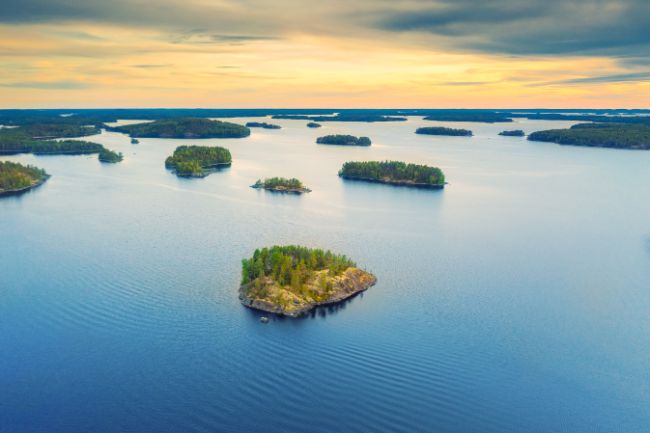 Saimaa Gölü, Finlandiya.