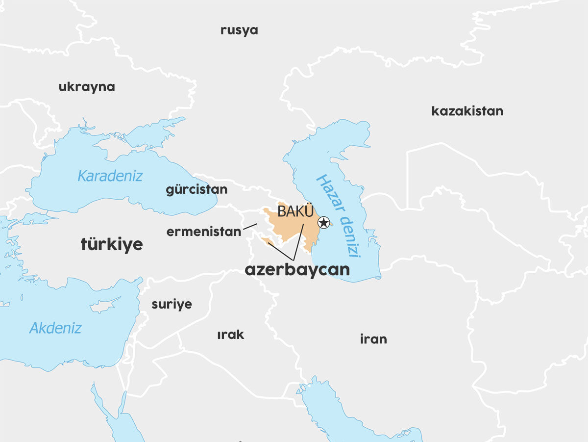 azerbaycan dünya haritası
