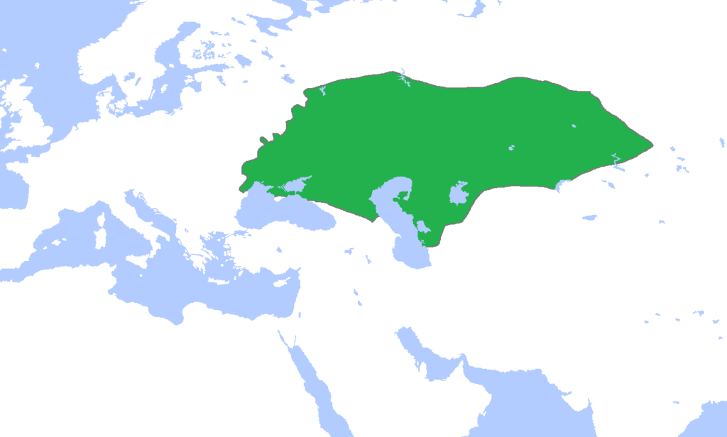 1389'da Altın Orda Devleti toprakları.