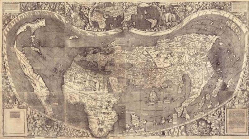 Waldseemüller Dünya Haritası, 1507.