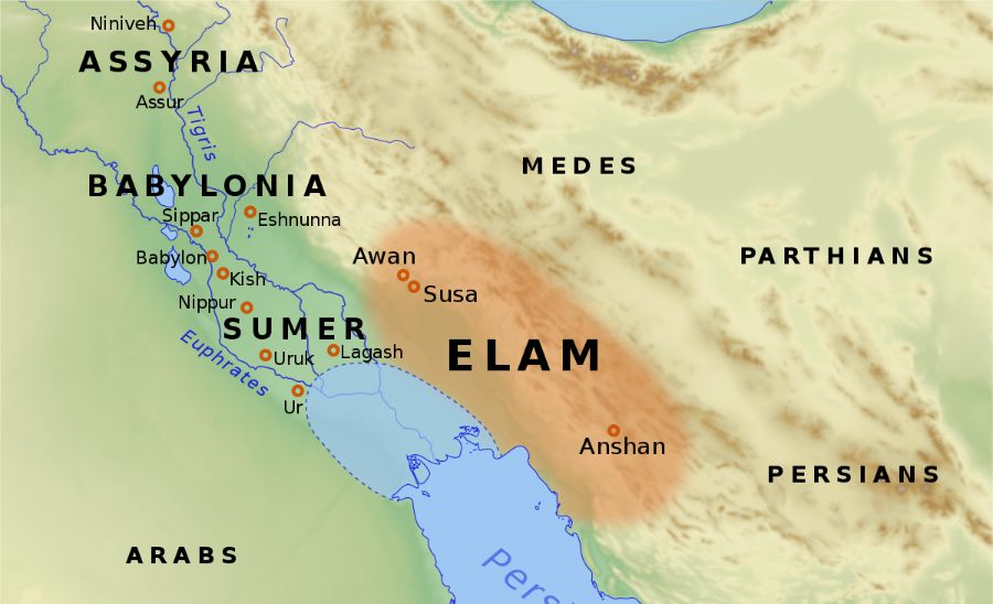 Elam haritası.