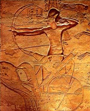 MÖ 1274'te II. Ramses, Kadeş Savaşı'nda. 