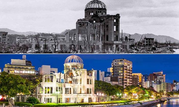 Kubbesi bombalamada harap olan Hiroşima Valiliği Endüstriyel Tanıtım Salonu 1996 yılında UNESCO Dünya Mirası alanına eklendi.