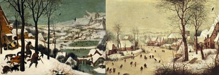1565'e ait The Hunters in the Snow ve Winter Landscape with a Bird Trap resimleri körlingin orta çağ geçmişini gösteriyor.