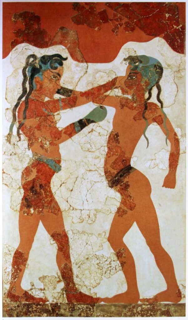 Genç antik Yunan boksörleri