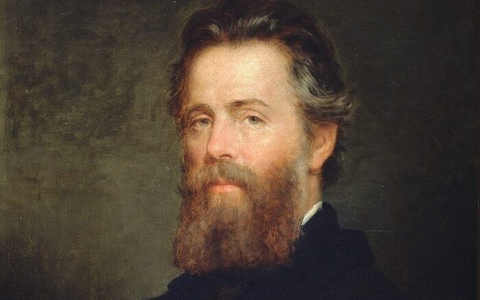 Herman Melville'in portresi.