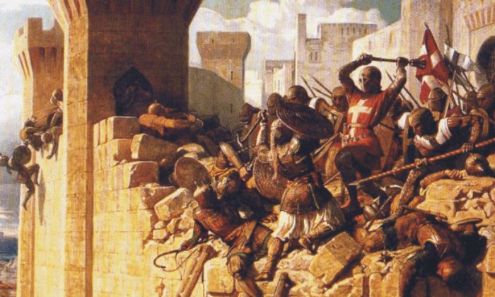 Haçlı Seferleri sırasında Tapınak Şövalyeleri.