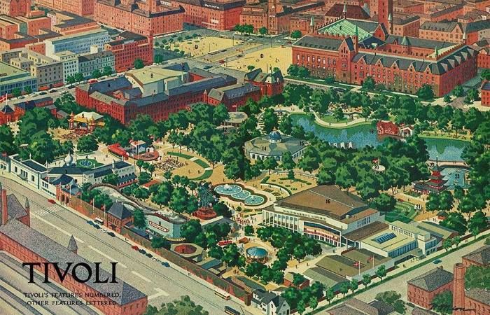 Tivoli Gardens planı.