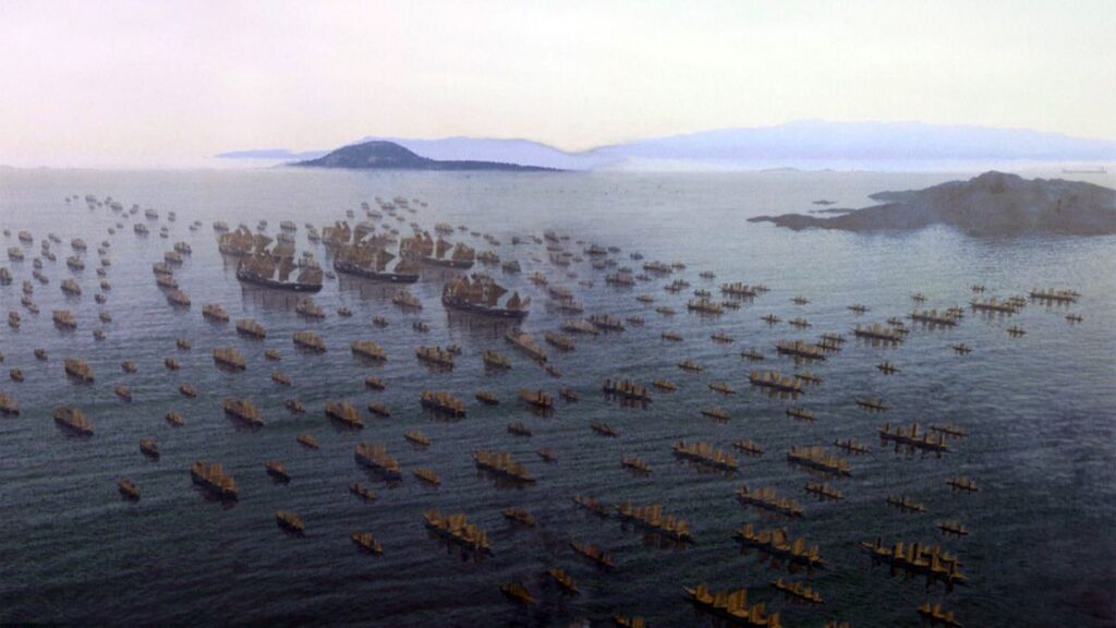 Zheng He'nin 200 gemiyi aşan filosu.