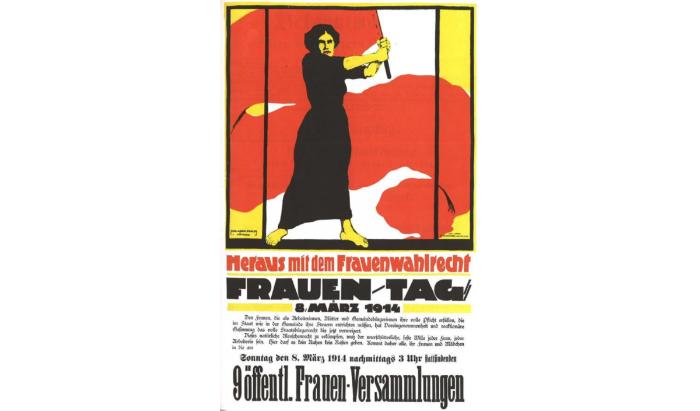 1914 Kadınlar Günü'nü ilan eden ünlü afiş.