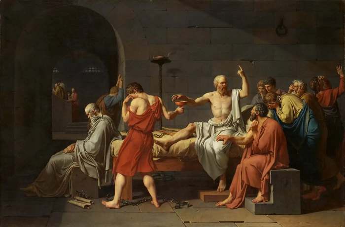 Sokrates'in Ölümü, Jacques Louis David, 1787.