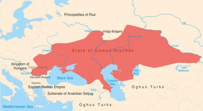 Baybars'ın doğduğu sıralarda, Kıpçakların da üyesi olduğu Kuman Federasyonu. Moğollar bu bölgeye saldırırken ailesi Bulgaristan'a kaçtı.