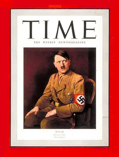 Adolf Hitler, Time Dergisi'nin kapağında