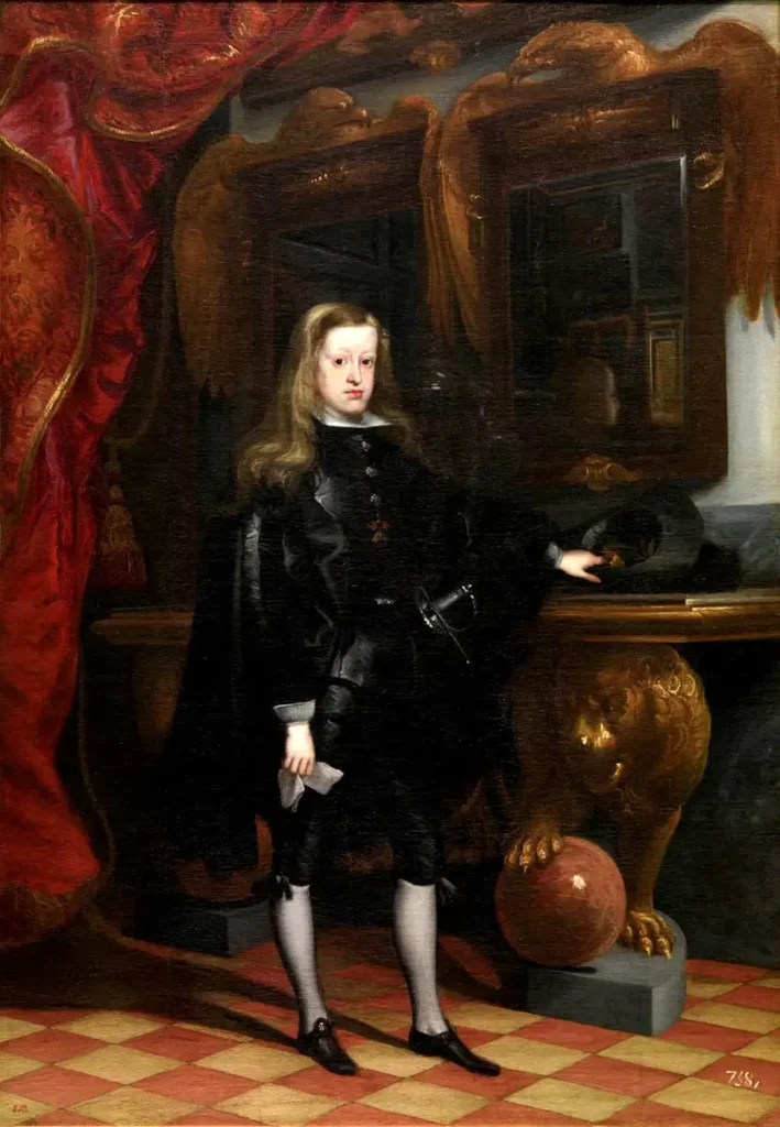 II. Charles, ressam Juan Carreno de Miranda, 1675. Kaynak: Museo Del Prado / İspanya Veraset Savaşı