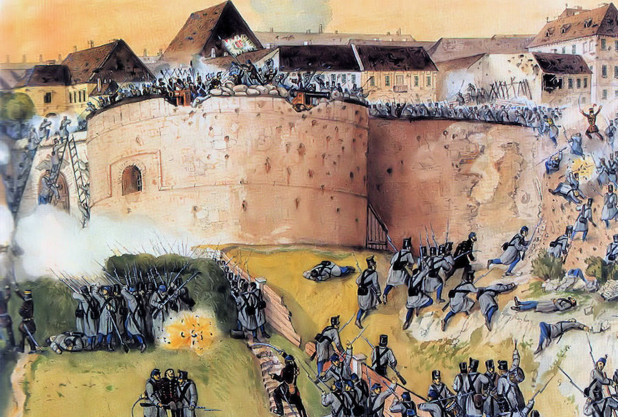 1848 Devrimleri sırasında Macaristan'da 1849 Buda Kuşatması
